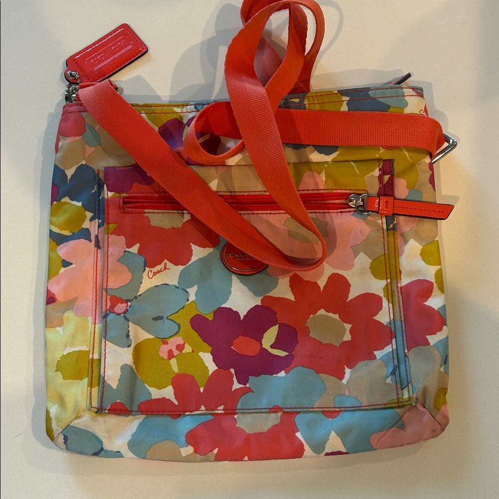 Coach Multicolor Floral Crossbody Bag